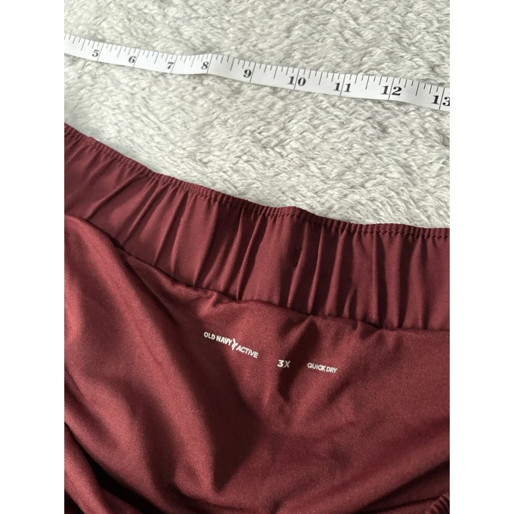 New Old‎ Navy Womens Red Active Quick Dry Shorts Plus Size 3X Bottoms